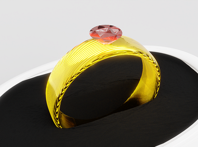 Golden Ring 3d blender golden ring