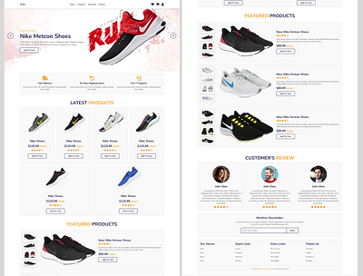 Shoes Website back end development design front end development javascript landing pages responsive website uiux design website website design website template