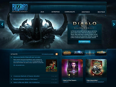 Blizzard Corporate WebSite