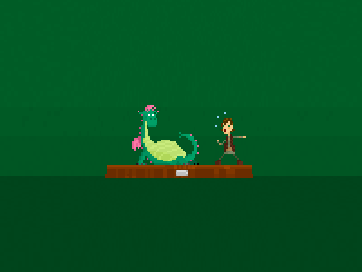 [Pete's Dragon Vs Hiccup from How to train your Dragon] pixel pixelart