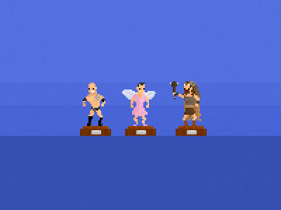 [Dwayne Johnson - the Rock] pixel pixelart