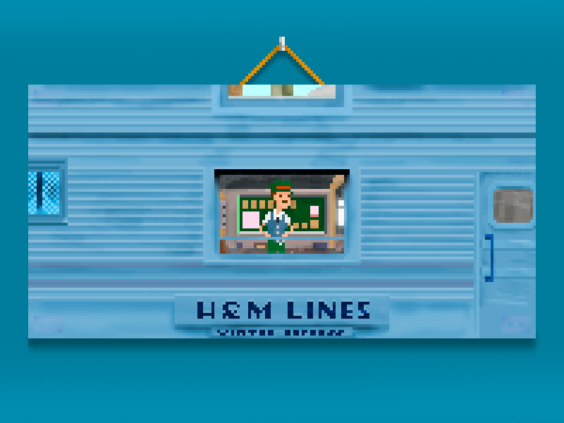 [Adrien Brody - H&M Lines by Wes Anderson] pixel pixelart