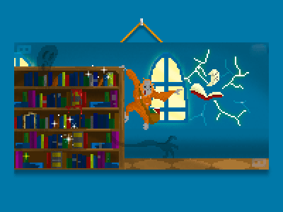 [The Librarian - Discworld] discworld literature pixel pixelart