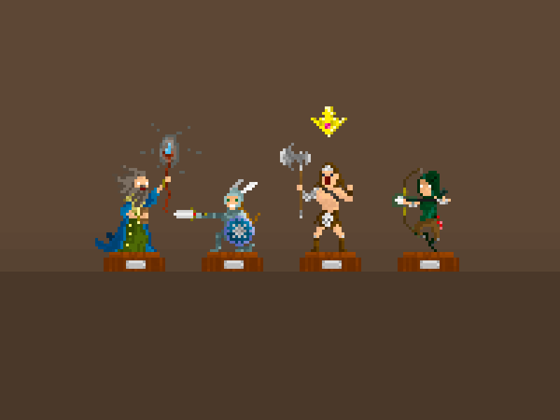 Gauntlet Choose Your Hero By Miky Arias On Dribbble