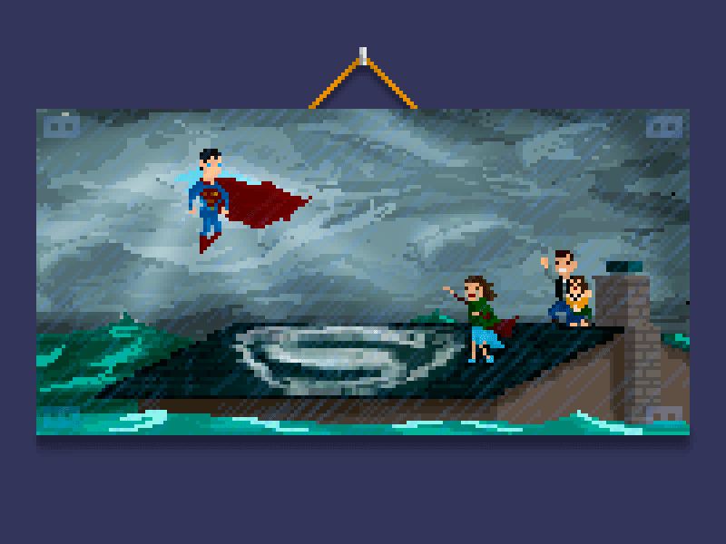 [Superman - Dawn of Justice] comics dc pixel pixelart superman