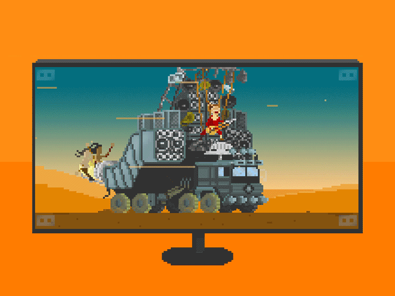 [Doof Wagon - Mad Max] mad max movies pixel pixelart