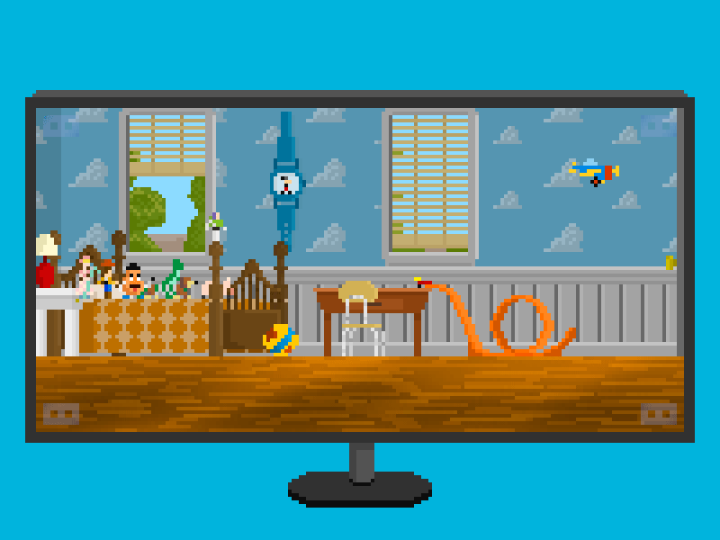 [Buzz Lightyear - Yes, he can fly] animation movies pixel pixelart toy story