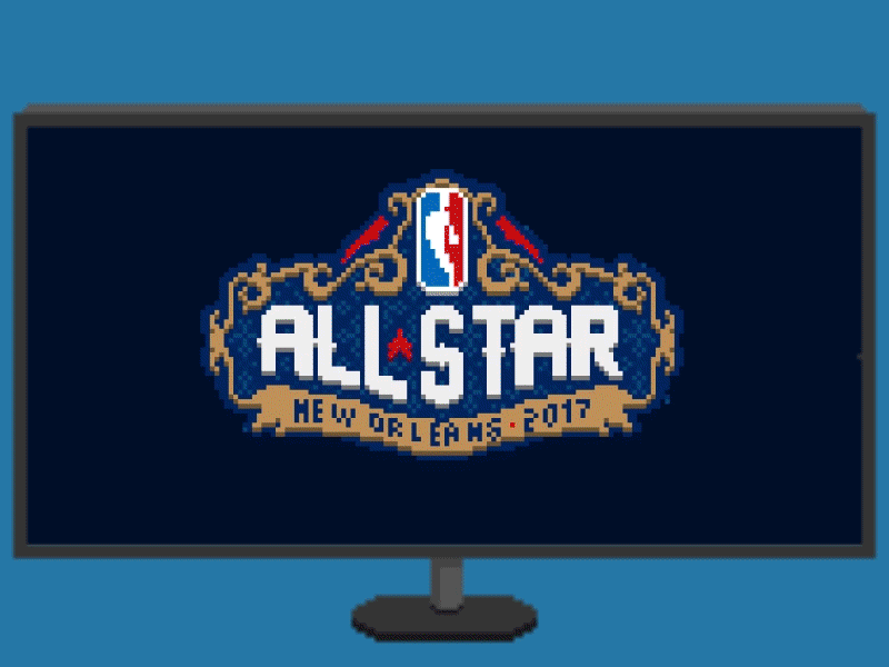 [NBA All Star Game 2017] all star animation nba pixel pixelart
