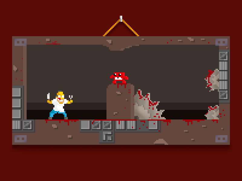 [Super Meat Boy - Secret Final Boss] pixel pixelart super meat boy videogames