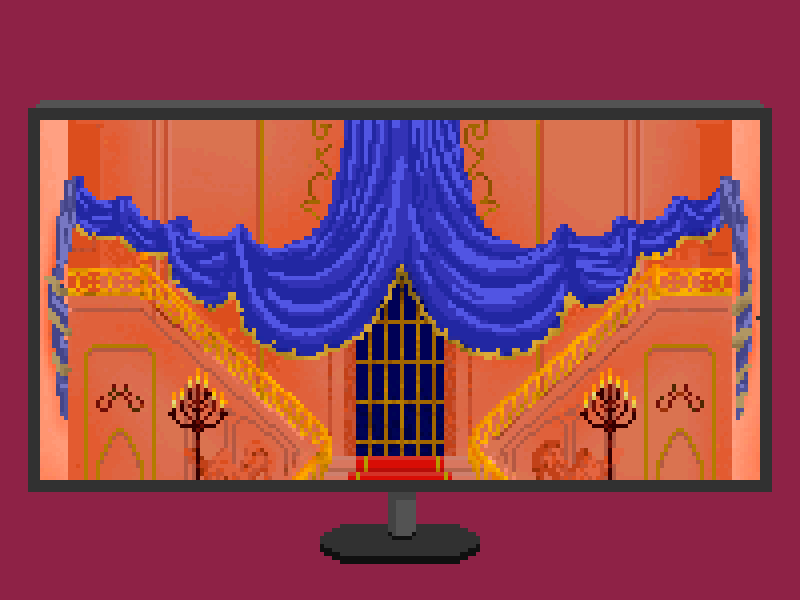 [Beauty and the Beast] animation beast beauty movies pixel pixelart