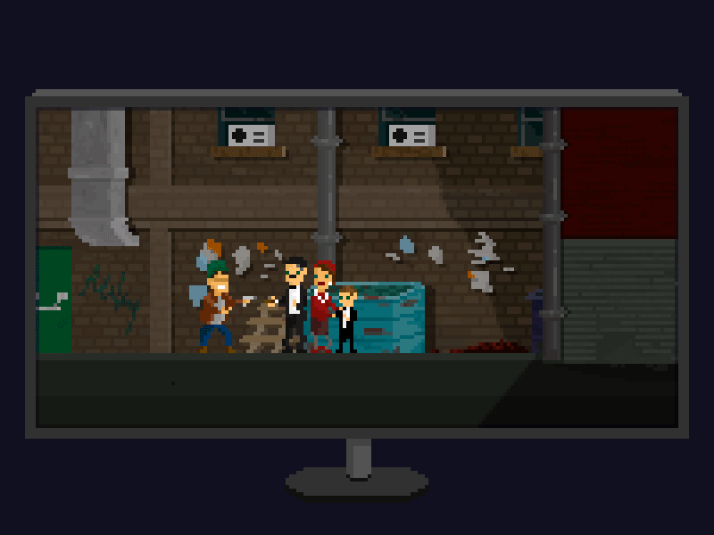 [A blind alley can be a beginning] animation batman comic dc movies pixel pixelart