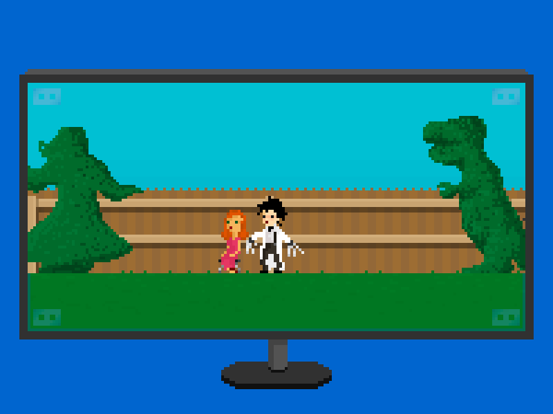 [Edward Scissorhands] haircut movies pixel pixelart tim burton