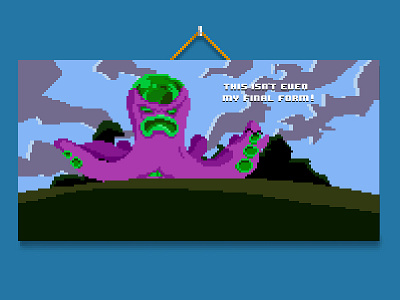 [The Day of the Octopus] octopus pixel pixelart video games