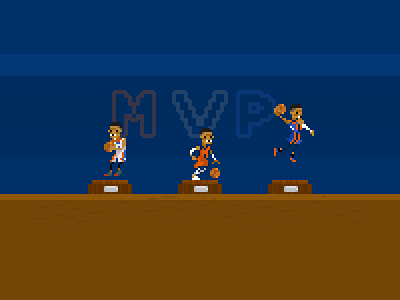 [Russell Westbrook - NBA MVP 16-17] basket mvp nab pixel pixelart sports
