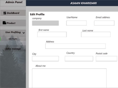 Dashboard (Admin Pannel)