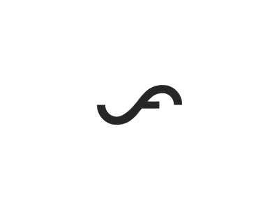 New Logo curvy flow logo simple vf viktorfejes