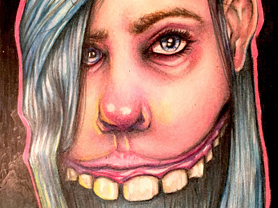 "Teeth" coloredpencil moleskine prismacolor sketchbook teeth
