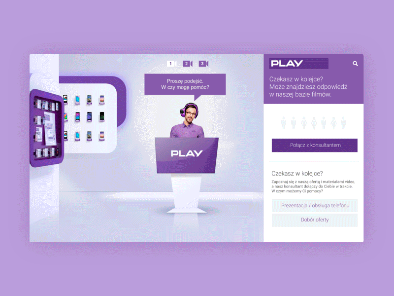 Play - Livestore animation ecommerce product telecom ui ux