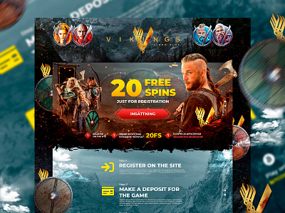 Landing page "Vikings"