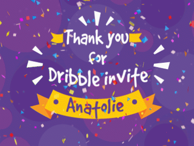 Thanks Anatolie anatolie dribbble dribble thank you