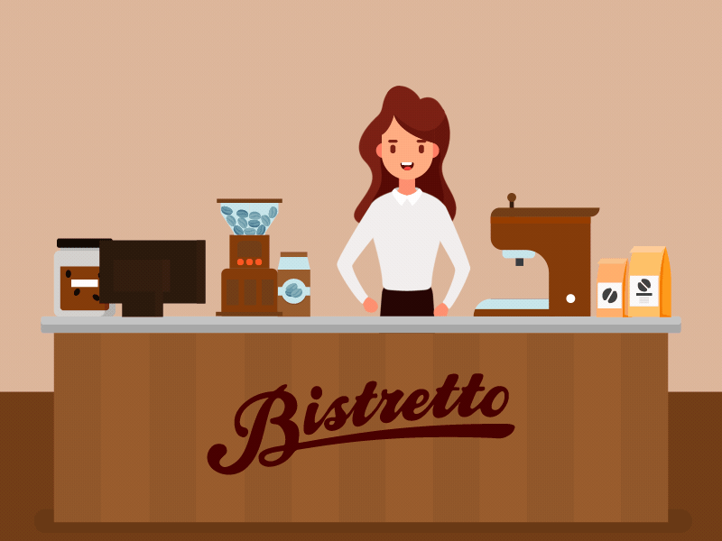 Barista Bistretto adventure barista bistretto coffee coffee bean girl heart love shop