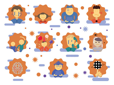 characters icons icon illustration