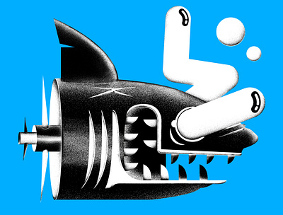 Shark design halloween illustration illustrator photoshop shark sunefors vector