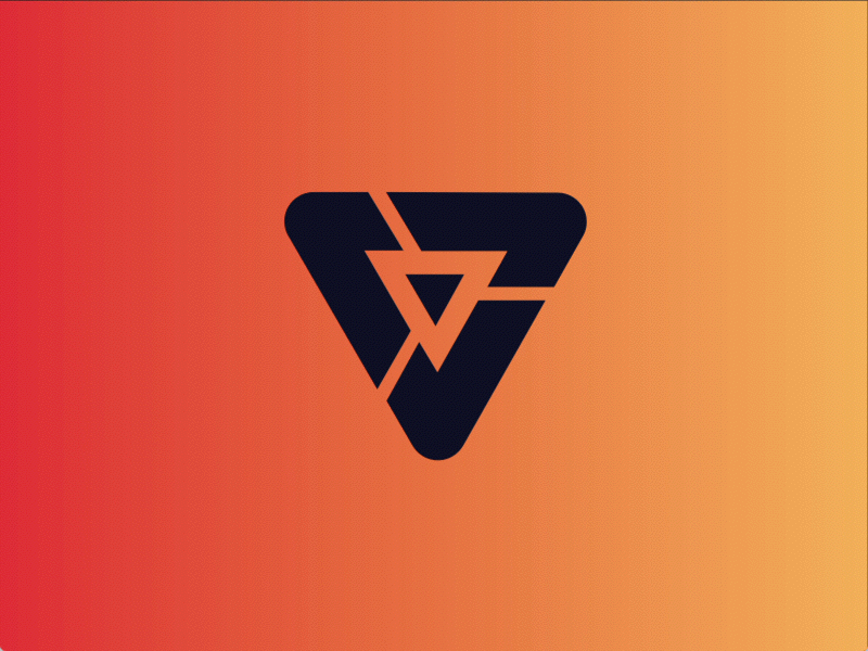 vEighteen Rebrand boomerang brand climbing delivery icon logo mountain on demand sports
