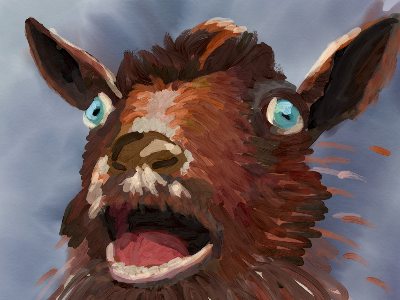 Digital Goat Doodles adobe sketch goat goats illustration ipad ipad pro painting screaming