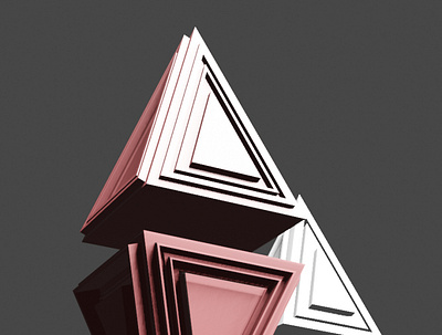 3D Modeling - Floating Pyramids 3d