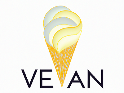 LOGO - Vegan Ice Cream branding graphic design logo