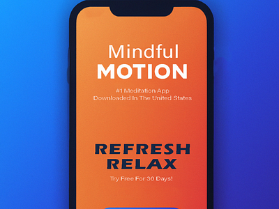 MOCKUP - Meditation App branding graphic design logo