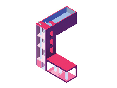 36 Days of Type - C 36days 36daysoftype illustration isometric lettering type typography vector