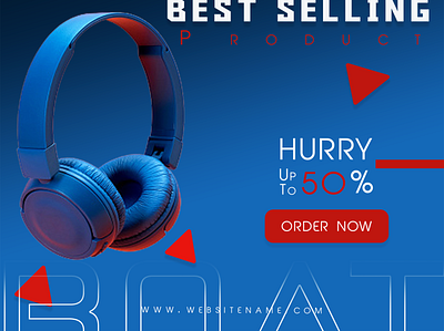 Head Phone Banners banner design banners boat branding headphones photoshop product design