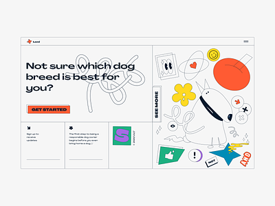 Dog Breed Selector// design dribbble dribbble invite illustration illustrations mobile mobile app typography ui ux web web design website