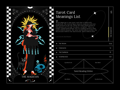 Tarot Cards Collection card cat colour palette design dribbble flat graphic design illustration tarot typography ui web web design website