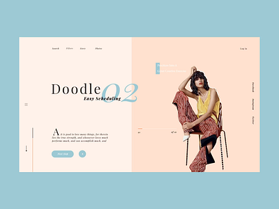 Doodle animation art colour palette design fashion flat flower food icon illustration minimal motion type typography ui ux vector web web design website