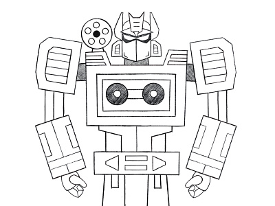 Soundwave sketch design doodle drawing illustration procreate robots sketch soundwave transformers