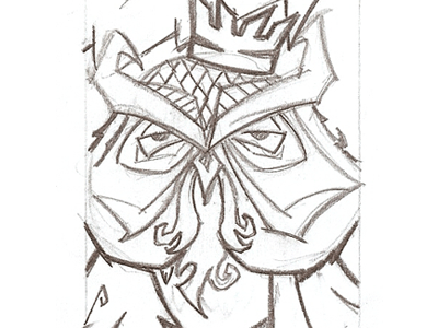 Owl King sketch drawing king owl sketch