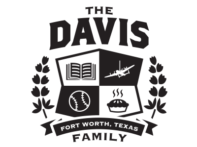 Davis Family Crest WIP baseball book crest davis family pie