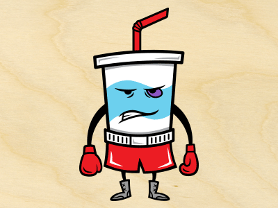 Shake Boxer boxer illustration junkfood vector