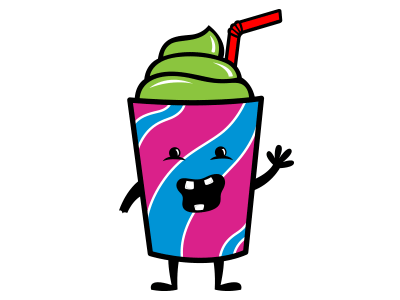 Sweet Tooth Slurpee character character junk food slurpee vector