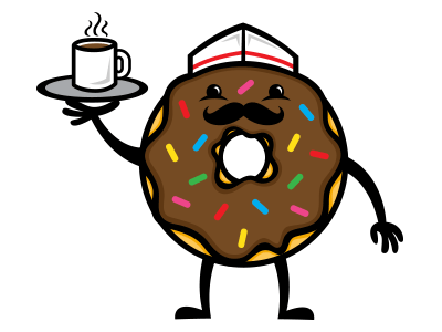 Diner Donut illustration donut illustration vector