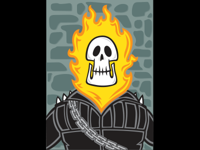 Ghost Rider illustration ghost rider marvel