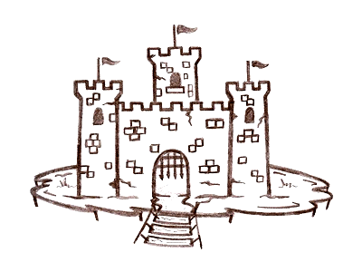 Castle doodle castle doodle drawing sketch