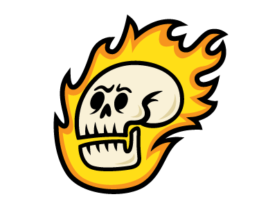 Fiery Skull