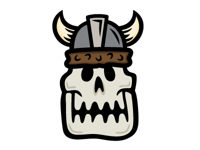 Viking Skull design illustration skull vector viking