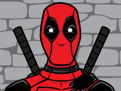 Deadpool illustration deadpool illustration marvel vector