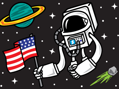 Spaceman Illustration illustration spaceman vector