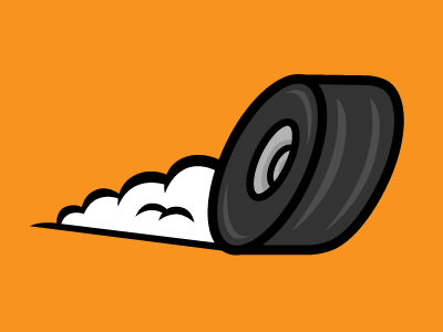 Burning Rubber burning rubber illustration vector